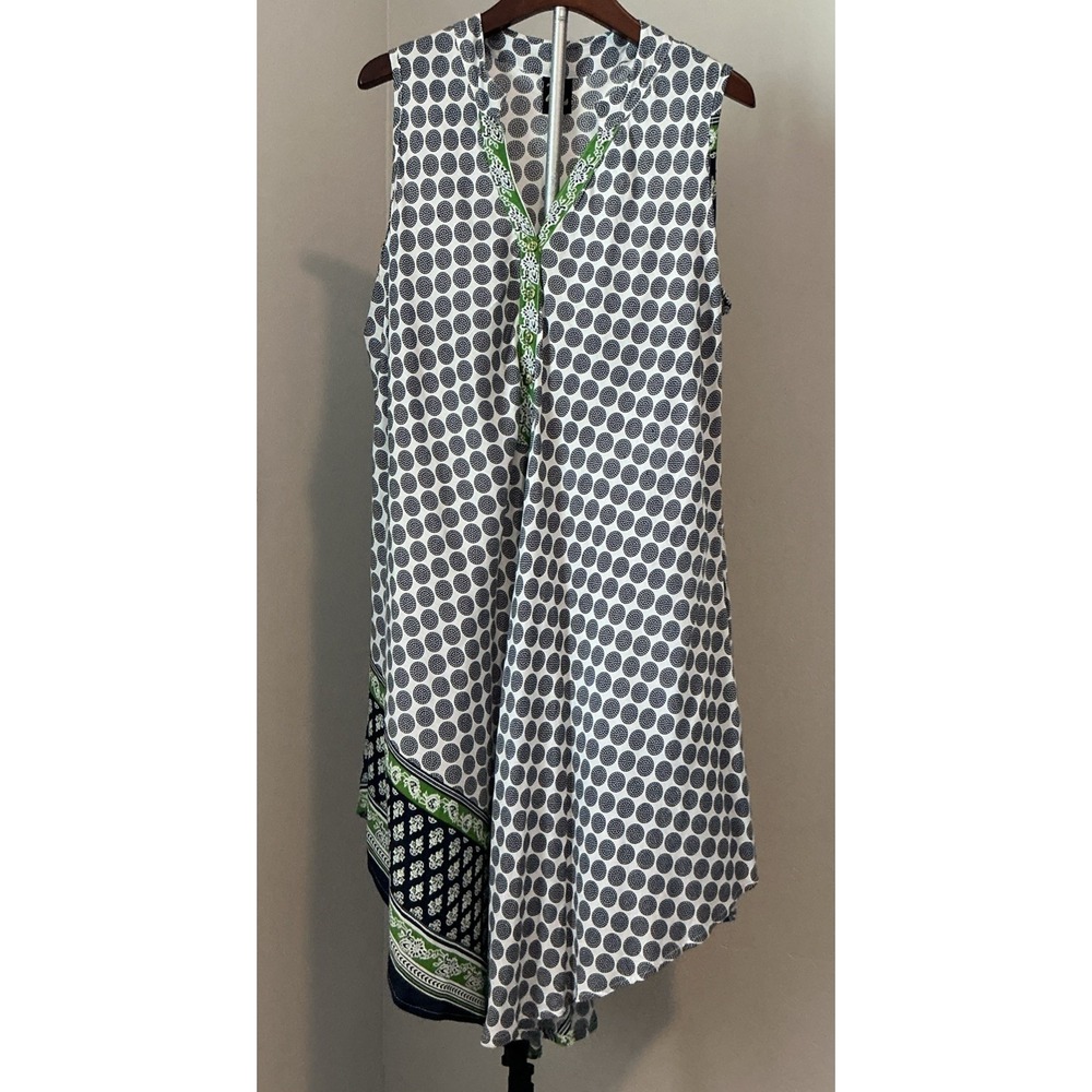 7 Seven Islands Women's Geometric‎ Asymmetrical Flowy Dress Sz 1X